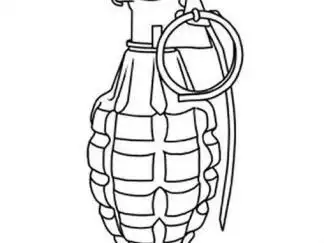 手榴弹2图片_简笔画图片_少儿图库_儿童资源网