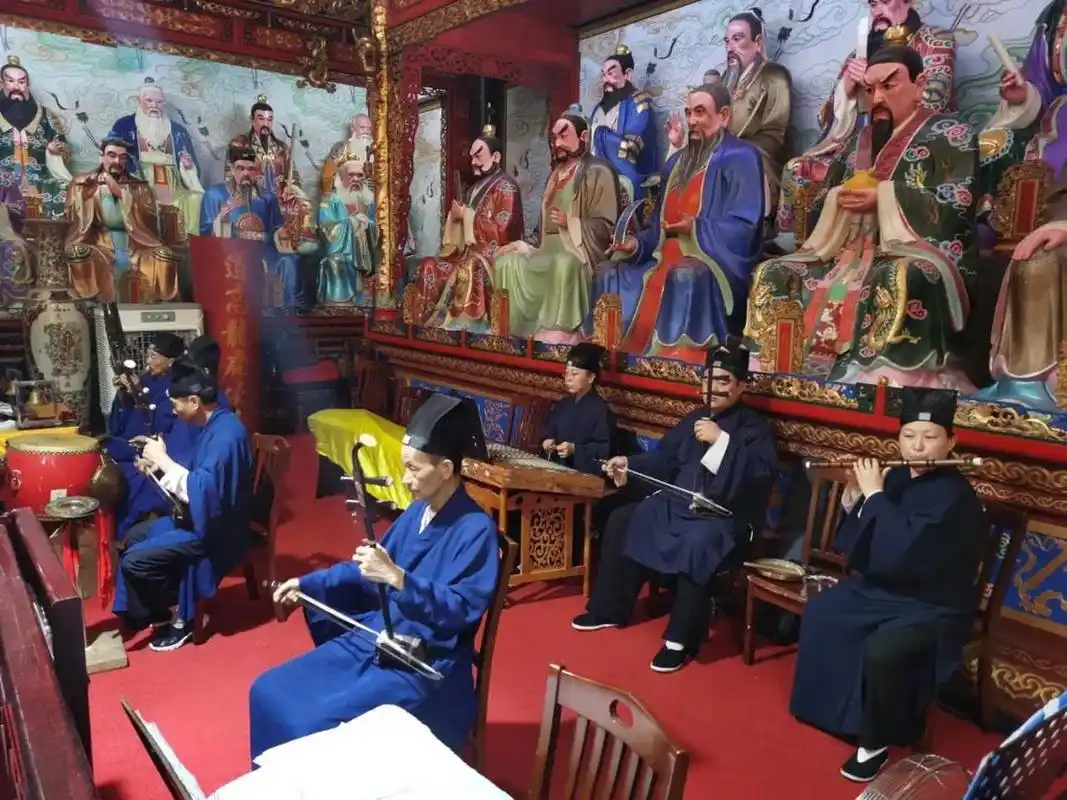 优美悦耳的道教音乐  作者:山野居士  道教音乐,又称法事音乐,道场