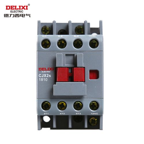 德力西电气交流接触器cjx2s-1810 220v380v线圈18a家用接触器