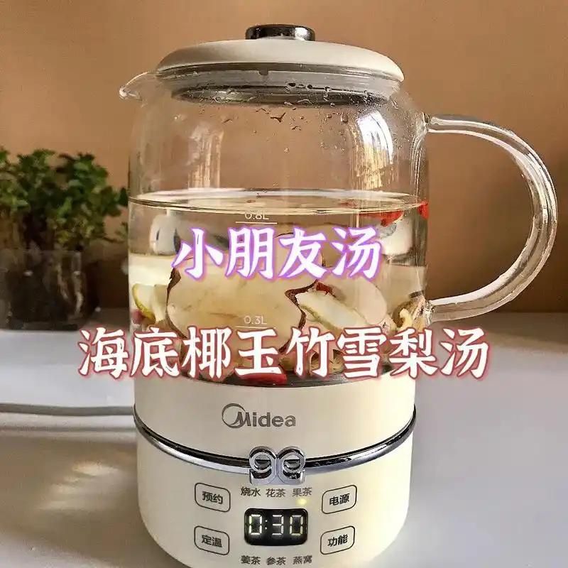 小朋友汤-海底椰玉竹雪梨汤.广东妈妈都会煲的汤水,孩子零食油 - 抖音