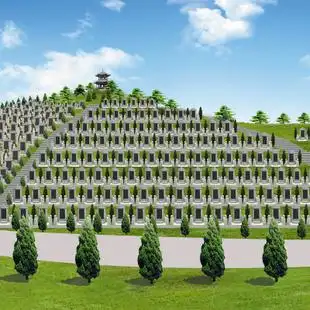 陵园陵墓公墓坟墓设计方案cad施工图效果图 祭奠大殿 墓杯骨灰楼