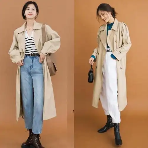 春天卡其色风衣怎么穿才不平庸下面这些搭配方式气质高级