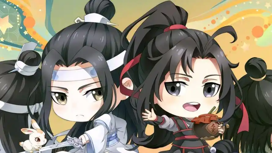 忘机仗剑养兔!小羡羡风流少年!q版《魔道祖师》真的超可爱!