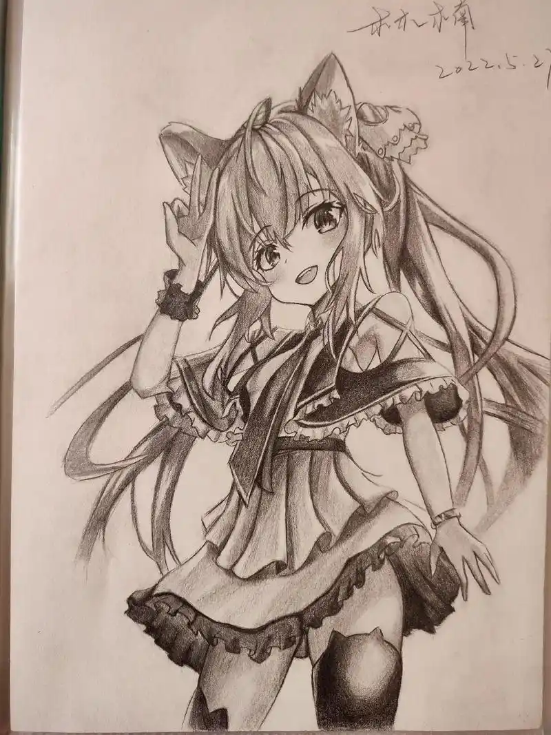 画画 #动漫人物绘画#画渣日常#日常瞎画 #原神 有被心动 - 抖音