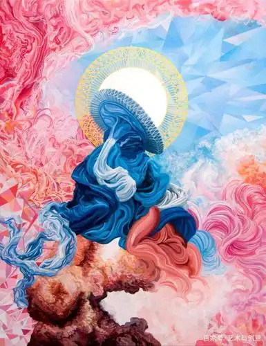 艺术家詹姆斯·罗珀创作的充满活力色彩丰富的艺术作品