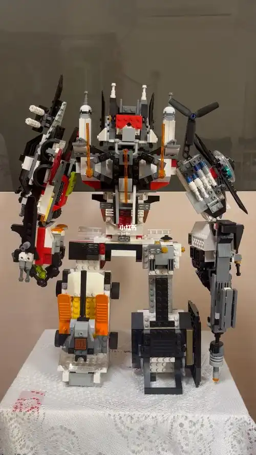 乐高10岁原创moc变形金刚混天豹