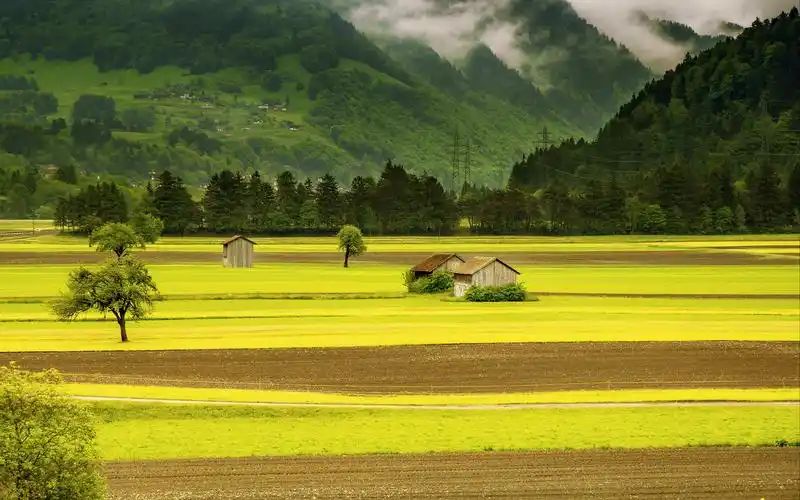 优美田园风光摄影图片电脑壁纸-风景壁纸-壁纸下载-美桌网