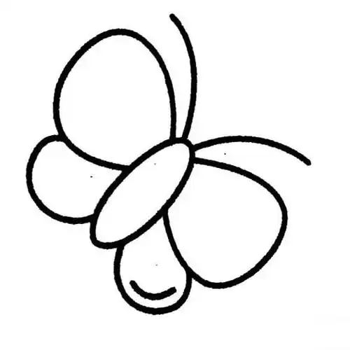 教宝宝如何画美丽的小蝴蝶?_蝴蝶简笔画_亲子简笔画大全