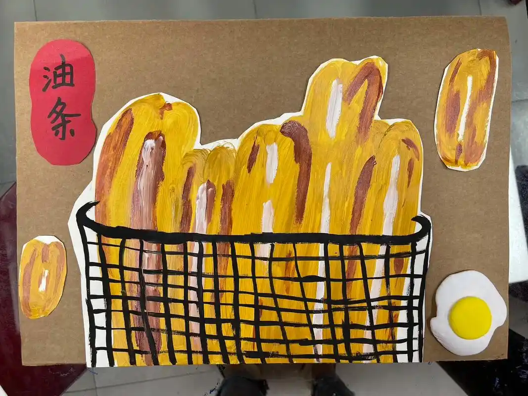 丙烯绘画|油条.疫情在家好无聊～#零基础学画画 #简笔画 # - 抖音
