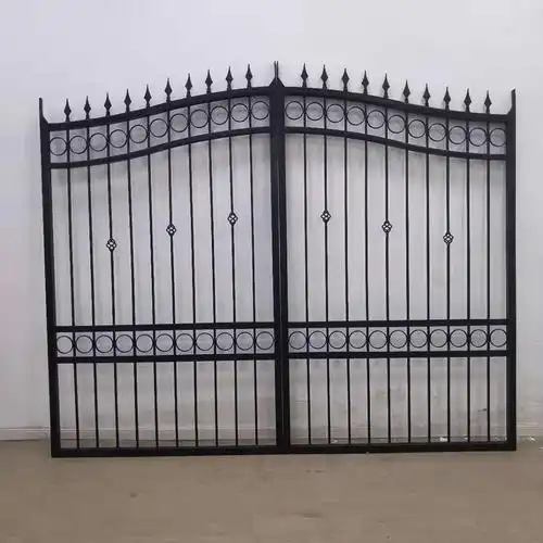 铸铁门铁艺大门欧式别墅门庭院铁艺大门花样造型铁艺大门生态园