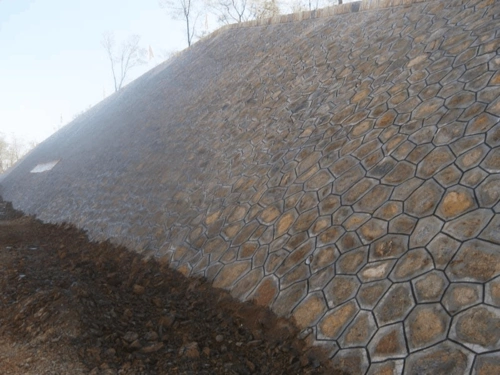 浆砌水沟勾缝照片