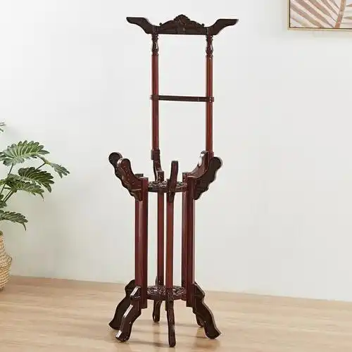 隆博盛景卫生间洗脸盆架置物架浴室老式仿古脸盆架落地4504501380mm