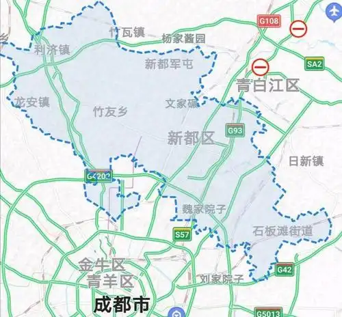 新都区路网