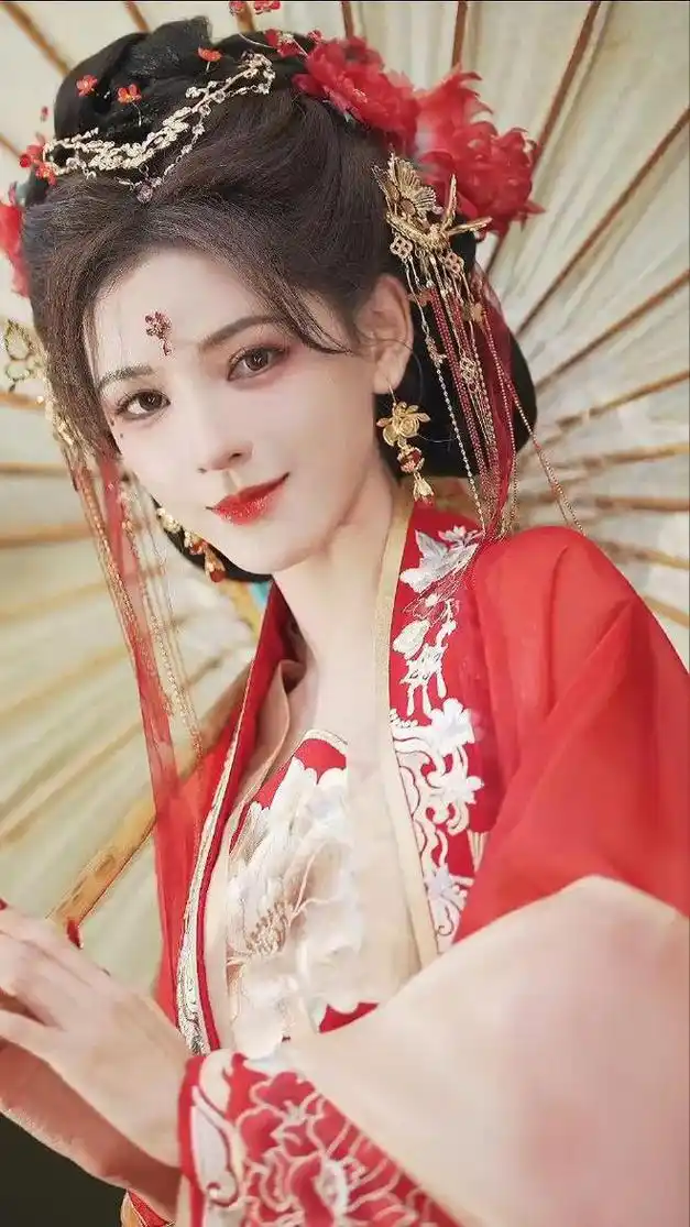 在古装方面,张予曦的红衣古装执伞回眸照片在社交媒体上引发了热烈的