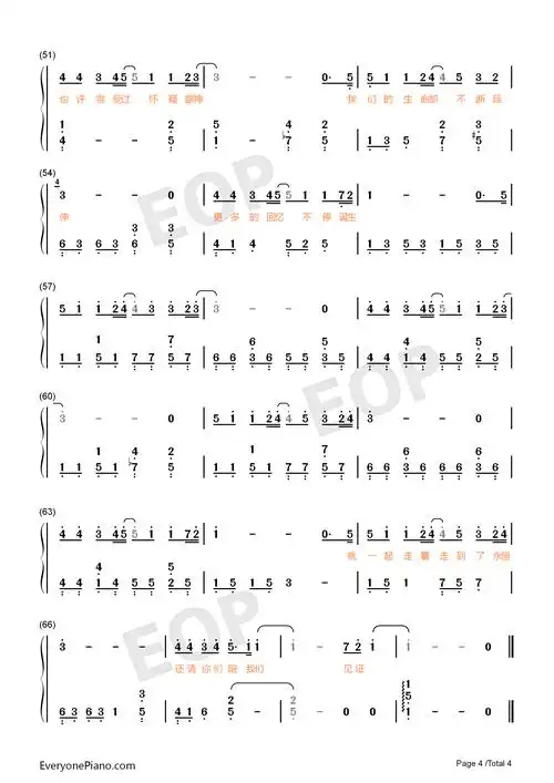 e出道十七周年纪念单曲-场景历历在目引起一阵回忆杀双手简谱预览4