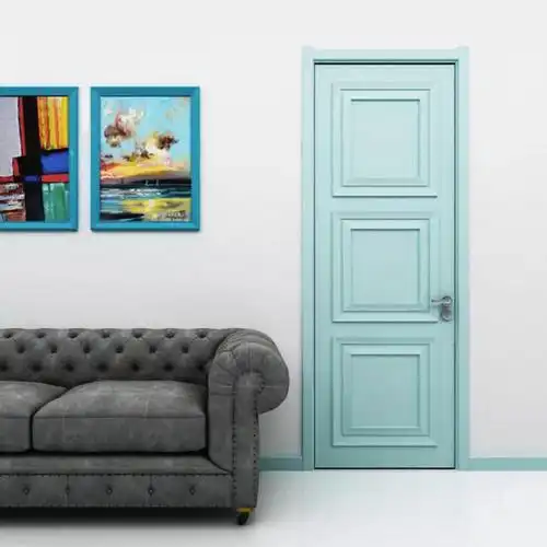 彩色门 三格木门a xd003 购买请拍定金