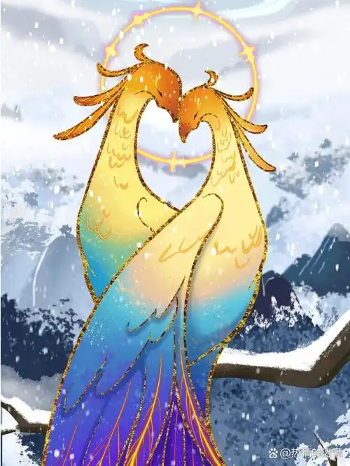 【原创插画】山海经·异兽|比翼鸟 档案