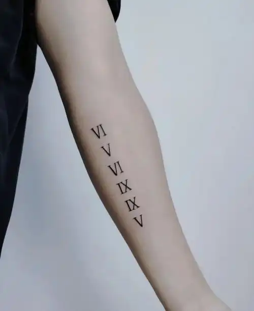 最新罗马数字纹身图案大全罗马纹身图案和意义3