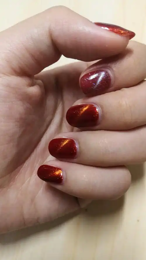 在海底捞新做的美甲