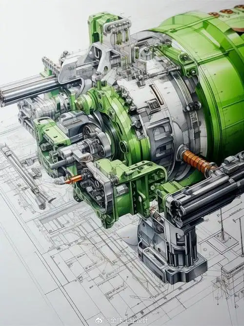 超精细机械臂结构草图shippingaigc研究中心