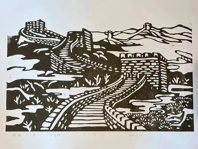 手绘长城作品展来啦