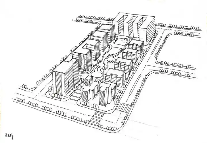 快题设计  #城乡规划考研  #考研设计基础手绘  #城乡规划学  #城乡