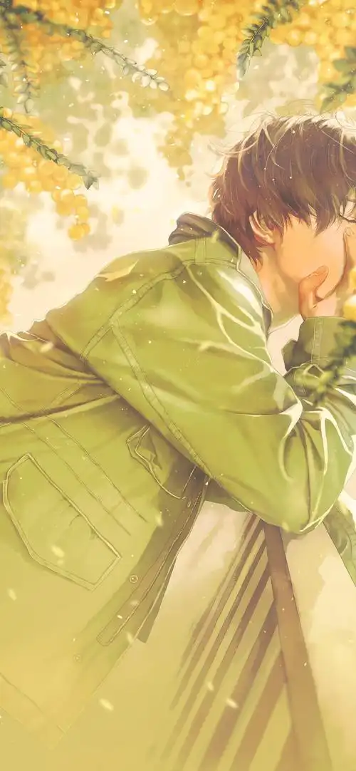 动漫壁纸 - 漫画少年 渐变纯色/手绘壁纸/聊天背景/小清新ins/油画