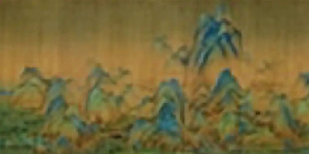 千里江山图王希孟中国十大名画之一