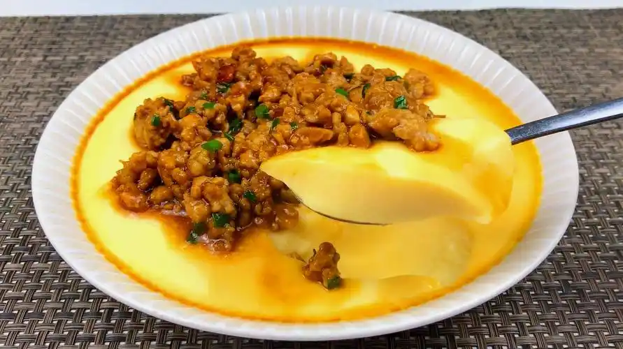 美味肉末蒸蛋的做法