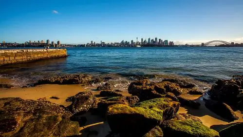 悉尼港湾风景摄影高清宽屏桌面壁纸