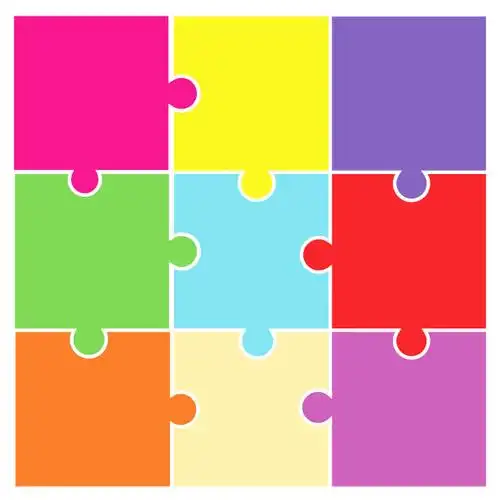 拼图拼块,矢量,概念和主题,式样,形状正版矢量图素材下载