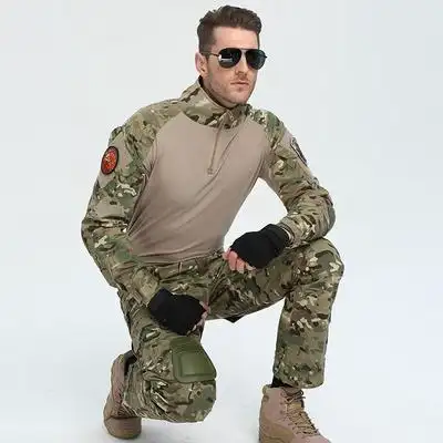 海豹突击队蛙服战术特种兵迷彩服套装男军装作训服战狼作战服夏装