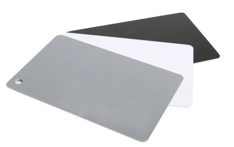 18度灰卡灰板 摄影卡 小灰卡手动白平衡卡测光卡黑白灰三色中灰板