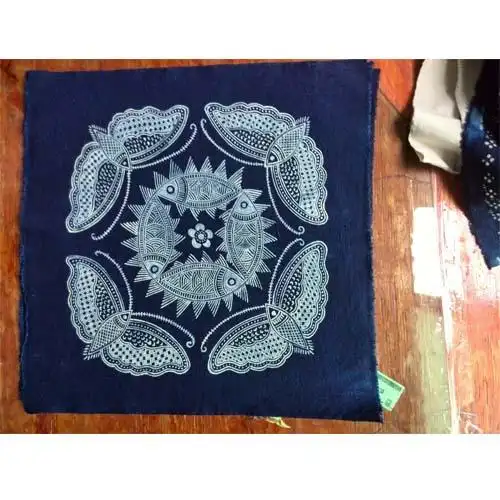 蜡染苗族桌布相框装饰手帕图案精选苗族蜡染