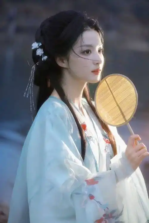 执伞提灯,好一个古风感绝色美女_一身_古代_仪态