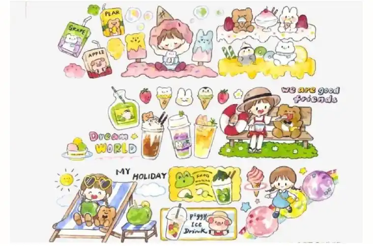 卓大王手帐素材