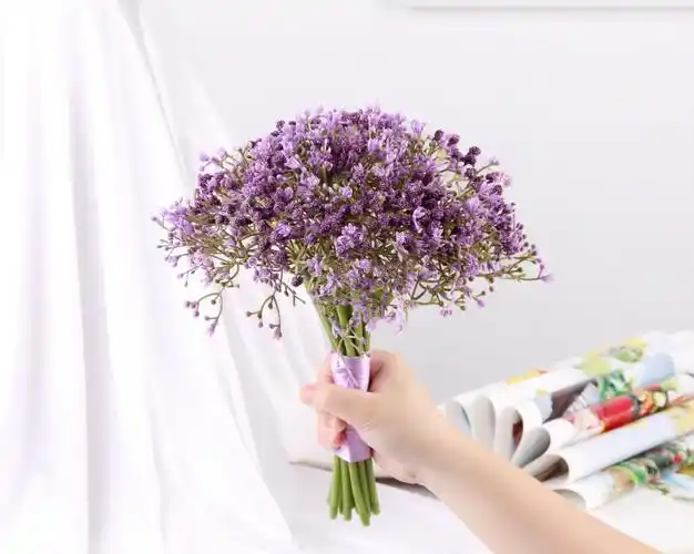 满天星仿真花手捧情人满天星婚庆婚礼花束新娘手捧花厂家批发