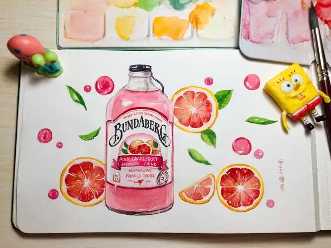 水彩手绘饮料04