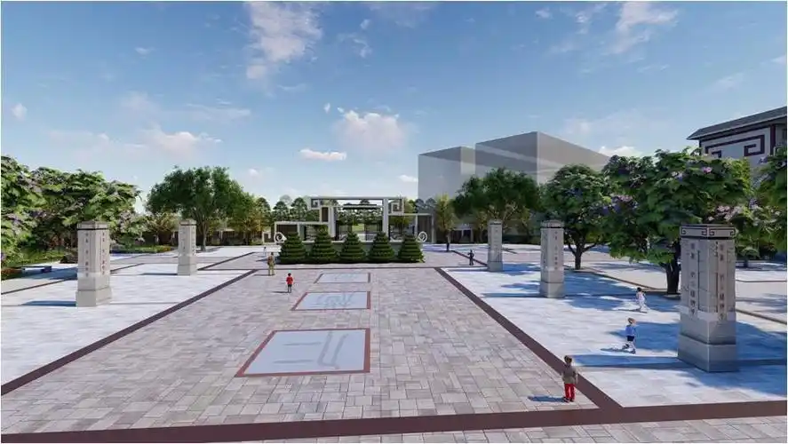 文化广场效果图