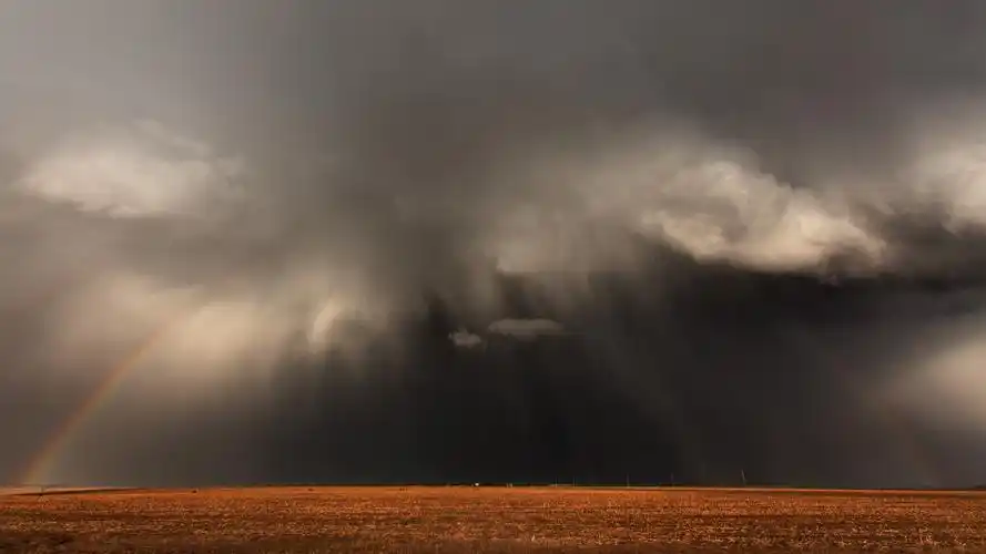 大自然,乌云,彩虹,变幻莫测的天气壁纸