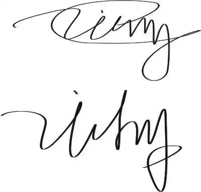 谁能帮我设计一个英文签名(vicky)?