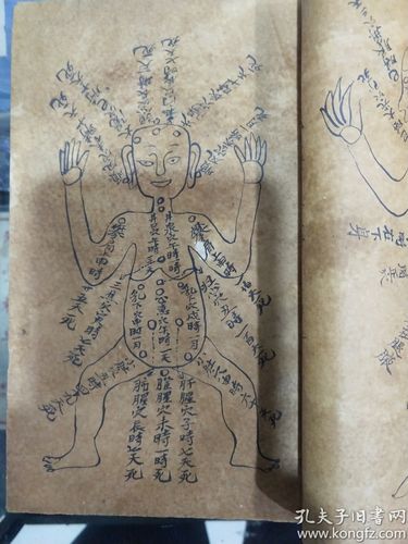 珍稀道家秘传孤本子午图形子午血流图子午药方秘诀全部