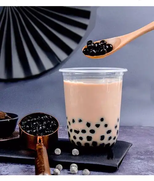 创实珍珠粉圆 奶茶珍珠豆琥珀味 速煮快煮黑糖黑珍珠奶茶专用500g_精