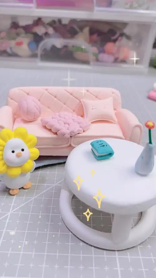 用超轻粘土做个小茶几,周末开启舒适模式