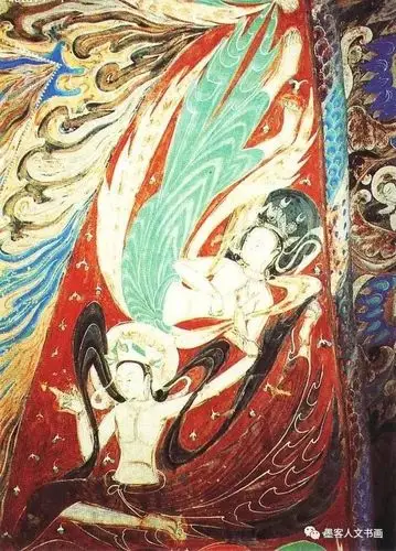 敦煌莫高窟壁画中的飞天
