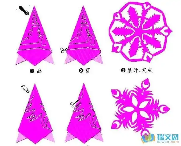 花的剪纸简单方法最简单剪纸花方法