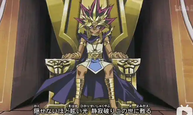 武藤游戏的前世是法老王,海马濑人的前世是法老王身边的神官,游城十代