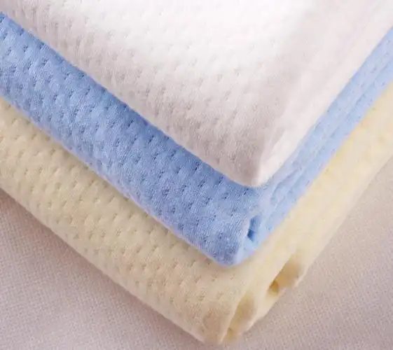 企业集采热销全棉针织提花空气层夹棉保暖内衣面料 空气棉