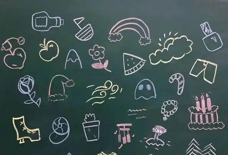 黑板报简笔图案 简易黑板报简笔图案