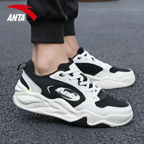 安踏男鞋运动鞋2021秋冬季新款透气官方旗舰轻便休闲鞋112128048